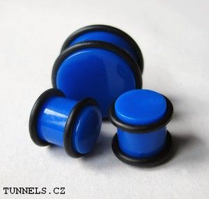 Plug 2 gumičky - tmavě modrý
